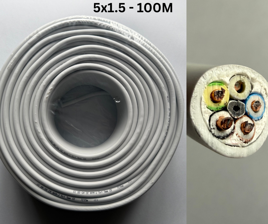 PPY (NYM- J) 5x1.5mm / 100M (TVRD KABEL)